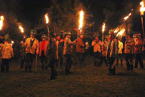 Supporting image for story: Cider saluted through song in wassailing tradition