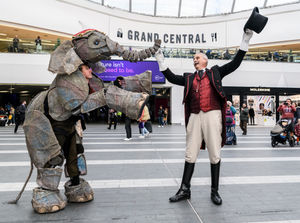 Supporting image for story: Baby elephant spotted in New Street Station