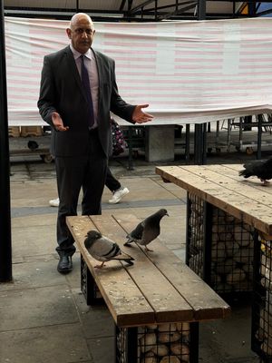 Cllr Shaukat Ali in Dudley Market. Picture Cllr Shaukat Ali free for LDRS use