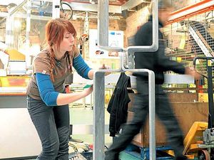 Supporting image for story: Blacksmiths unveil giant iron sculpture at Enginuity in Ironbridge