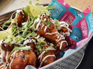 Wing it on over – sriracha and honey chicken wings