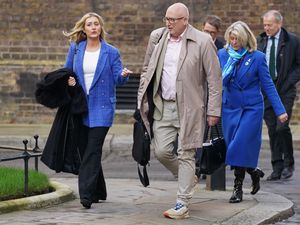 Katie Amess, the daughter of murdered MP Sir David Amess, arrives in Downing Street (Stefan Rousseau/PA)