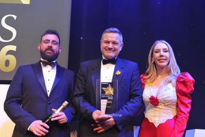 From left James Parry Head of Design Mediafleet Nick Tomlinson Head of Sales BriStor Katherine Ryan