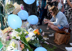 The scenes at West Park on Saturday night