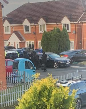 Armed police spotted in Hodnet Drive on Saturday morning