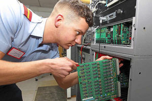 Supporting image for story: High fliers: Apprentice training at RAF Cosford praised by Ofsted inspectors