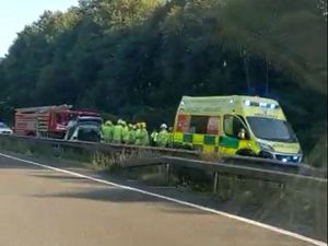 Supporting image for story: Major delays as three-car crash shuts A5 near Shrewsbury