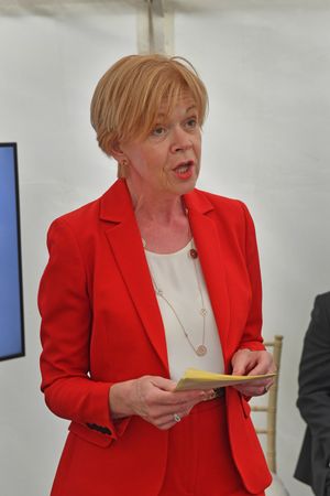 Wendy Morton MP at the 90th anniversary celebration at Altrad RMD Kwikform, Aldridge