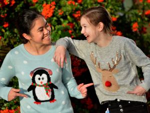 Supporting image for story: Festive fun on Christmas jumper day