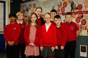 Children of John Wilkinson Primary School and Nursery in Broseley