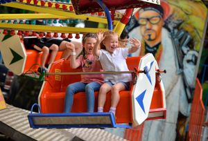 Jessica Handley (seven) and Emily Greenhalgh (four)