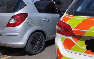 Let there be light! Police remove tinted windows from car in Dudley