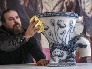 Supporting image for story: Flush of excitement as John Lennon’s toilet goes on display