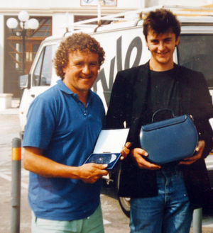 With a young Joe Pasquale in 1989