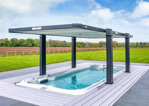 A standout feature of the home is the sunken jacuzzi swim spa. Berriman Eaton/Rightmove.