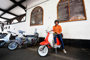 Richard Jesson with his TV175 1962 Lambretta