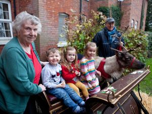 Supporting image for story: By George, what a reindeer treat at Wellington care home