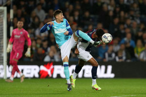 Dylan Williams of Derby County and Darnell Furlong of West Bromwich Albion (Photo: WBA/Adam Fradgley)