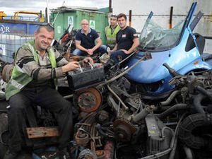 Supporting image for story: Raiders abandon haul in scrapyard break-in
