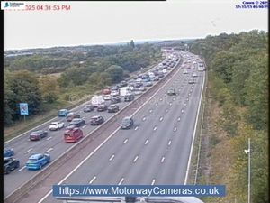 Supporting image for story: Lane closed on M6 traffic after accident reported between Cannock and Stafford