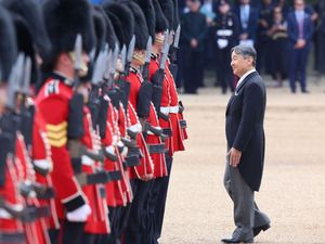 Supporting image for story: In Pictures: Pomp and pageantry for state visit of Emperor and Empress of Japan