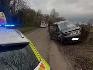  A photograph from the scene of the incident on Tuesday morning. Photo: Market Drayton and Whitchurch Police