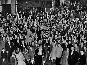 Supporting image for story: The night peace finally broke out: VJ Day 70th anniversary