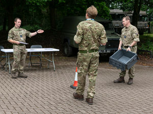 Supporting image for story: Reservists at RAF Cosford trained up for coronavirus testing