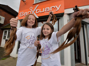 Supporting image for story: School pals from Walsall get locks cut for good cause