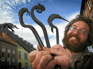 Supporting image for story: Rowan forges a news career as a blacksmith