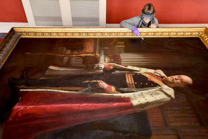 Previous restoration work which took place at Weston Park.