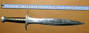 Danny Jones suffered fatal injuries from this ornamental sword, modelled on The Lord of the Rings films. Reece was found guilty of manslaughter. 