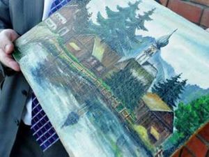 Supporting image for story: Rudolf Hess painting fails to sell at Shropshire auction