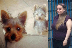 Lilly, left, and Ruby, who was killed, and Marlana Stewart outside court