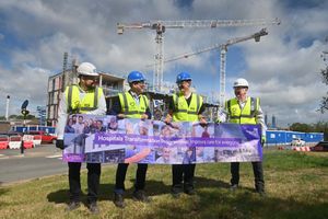 From left: Iwan Lewis, IHP operations manager; Matthew Neal, HTP director; Dr Ed Rysdale, HTP clinical lead; and Sean Delaney, IHP project director. Photo: Steve Leath