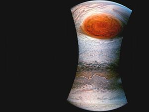 Supporting image for story: Nasa shared photos of Jupiter’s Great Red Spot and everyone’s thinking the same thing…