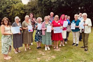 The judges from the West Felton  community. 