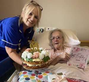 Jean Lincoln celebrated her 99th birthday at Churchill House Care Home in Ludlow