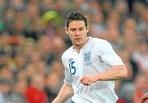 Matt Jarvis playing for England