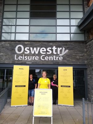 Oswestry Leisure Centre getting ready to welcome people back