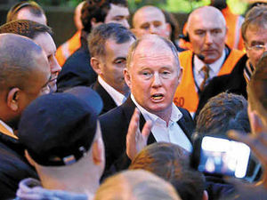 Supporting image for story: Steve Morgan fights back tears as Wolves fans protest