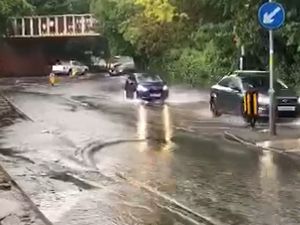 Supporting image for story: Heavy downpours cause flash flooding in the Black Country: Here's how to stay safer behind the wheel