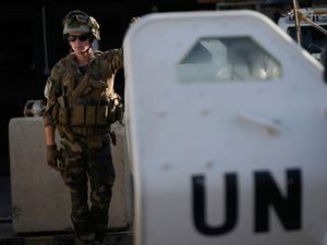 Supporting image for story: Israeli drones drop grenades near UN peacekeepers in Lebanon