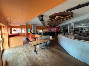 Inside the former restaurant at Great Park, Rubery, near Birmingham