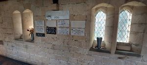 The existing memorial plaques at the chapel cemetery in Longden Road, Shrewsbury. Picture: Shropshire Council