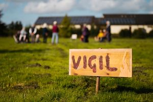 A climate vigil in Ludlow