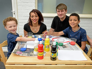 Supporting image for story: Send us your pictures: Parents and children have fun with home schooling 