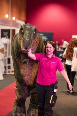 The event will have plenty of fun to keep the atmosphere relaxed. Pictured: Clare Wells from Shropshire Festivals.