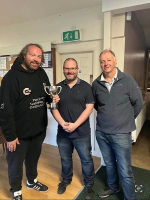 Steve Burmingham, centre, is leaving the Ludlow League