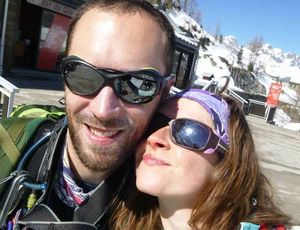 Andrew and Lucy Foster on one of their skiing holidays. Picture: Facebook
